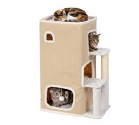 Cat house, den, bed, hideaway, cosy cave - 3-storey with ball