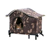 Cat House Enclosed Warm 40x32x32cm Windproof Pet Tent