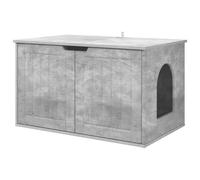 vidaXL Cat House, White, 85 x 55 x 50 cm, Wood Composite, Living Room, Rectangular Design, Minimalist Approach, Space Saving Storage, Modern Furniture Options for Any Home