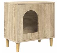 Cat House Engineered Wood Modern Pet Furniture Indoor Retreat Simple vidaXL