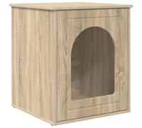 Cat House Engineered Wood Pet Shelter Indoor Modern Cabin Contemporary vidaXL