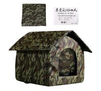 Cat House - Foldable Weather Protection Outdoor Oxford Cat Protection, Lightweight Gel Fluid Breathing Moisture for Dry Skin Types Beauty Women - For Balcony Patio Outdoor Animals In Cold