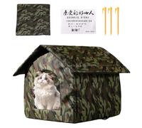 Cat House, Foldable Weather Protection, Outdoor Oxford Cat Protection, Non-Slip Sleeping Secret, Windproof Sleeping Areas for Stray Animals, Winter, Patio, Outdoor, for Balcony, Patio, Outdoors