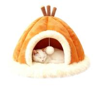 Cat House for Indoor Use | Warm Plush Removable Washable - Indoor Cat Cave for Winter, for Small to Large Breeds in the Bedroom, Living Room and Garage for Playing, Resting and Sleeping
