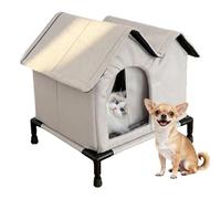 Cat House For Outdoor - Heated Shelter With Reinforced Thermal Insulation, Wind-resistant Waterproof Material, Protective Raised Base, All-Season Comfort | Patio Patio Garden Area