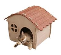 Cat House for Outdoor Use, Scratch-Resistant and Breathable Felt Pet Cave, Cat Cave for Indoor Use, for Medium and Large Cats for Yards, Balcony, Garden, Yard