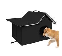 Cat House for Outside, Weatherproof Outdoor Cat Home, Washable Pet Kitten Nest Cave for Balcony Porch Garden Patio Backyard Lawn