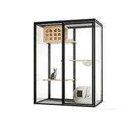 Cat House Full View Cat Villa Luxury Indoor House Large Cage Transform Your Pet’s Living Space