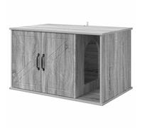 Cat House Grey Sonoma 85 x 55 x 50 cm Engineered Wood