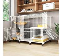 Cat House Large Cat Cages Indoor Cat Playpen,Cat Enclosure Ferret Cage Dog Crates For Large Dogs Cat For Cat And Small Animals,One Color-111x49x76cm