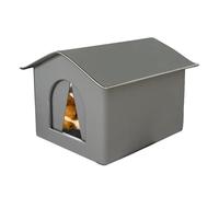 Cat House - Outdoor Cat House | Cat Shelter Outdoor | Outdoor Cat House With Insulated Walls Foldable Warm Pet Cave For Winter Outdoor Cat House With Elevated Base For Feral Cat & Puppy