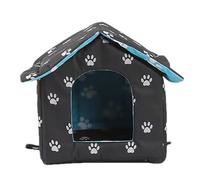 Cat House Outdoor - Oxford Cloth Stray Cats Shelter | Foldable Warm Pet Cave | Large Warm Waterproof Cat Condo | Pet Kennel | Cat Houses for Outdoor Cats and Dog