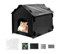 Cat House Outdoor,Stray Pets Waterproof Shelter - Detachable Insulated Windproof Sleeping House for Cats Dogs Small Animals Patio Balcony Camping Travel Summer Winter Hiding