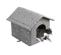 Cat House Outdoors - Waterproof Weatherproof Cat Cave | Pet Outdoor Villa, Warm Pet House Outdoor Dog Cave With Removable Cushion,Shelter Collápsible & Foldable.