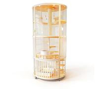 Cat House Panoramic Luxury Cat Villa Large Indoor House Cage Stylish Spacious and Cozy Experience