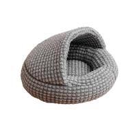 Cat House Semi-Closed Non-Slip Warm Short Plush Pet Nest | Cat nest beds for puppies, ferrets, hedgehogs as a home both indoors and outdoors for and resting