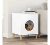 Cat House Engineered Wood Pet Bed Furniture Modern Sanctuary Indoor vidaXL