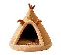 Cat House - Winter Elk Yurt Cosy Pet Bed Foldable Inner Shelter Warm Cave Nest Comfortable Sleeping | Ideal for Cats and Medium Dogs During Daily Rest in the k