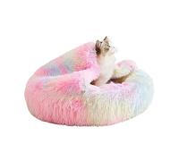 Cat Houses for Indoor Cats, Cat Beds for Indoor Cats, Rainbow Cosy Cave Dog Bed, Round Dog Bed, Cat House, Pet Furniture, Dog Doughnut Bed for Winter, Home, Indoor