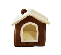 Cat Houses For Indoor Cats - Plush Kitten Bed House,40x35cm/15.75x13.78 Inches Covered Cat Beds, Soft Winter Pet House For Resting, Sleeping