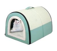 Cat Houses for Indoor Cats - Semi Closed Cat Cave Bed in Indoor Cat - Freestanding Pet Made of Hiding Place with Removable Washing Cushion, Freestanding Splashproof Pet Bed Tent for Small H