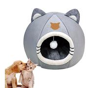 Cat Houses For Indoor Cats,Soft Calming Pet Sofa Bed For Indoor Cats Large Size | Anti-Slip Soft Calming Pet Sofa Bed For Cats Small Dogs, Rabbits Guinea Pigs For Cozy NapsHiding