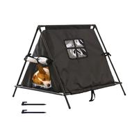 Cat Houses for Outdoors,Windproof with Door Flap - Outdoor Triangular Feral Kitten Shelter,for Garage Barn Patio Balcony Garden Park Residential Area Street Corner