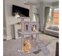 Cat HouseTree Big Tower Activity Center Stable and Sturdy with Hammock Easy Installation - Large Size