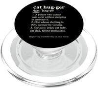 Cat Hugger Dictionary Funny Cat Lover Feline Definition PopSockets PopGrip for MagSafe