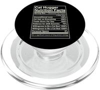 Cat Hugger Nutrition Facts Funny Feline Lover Owner PopSockets PopGrip for MagSafe