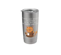Cat I Avoid Stuff Because I'm Afraid of me Stainless Steel Insulated Tumbler