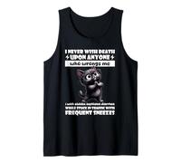 Cat I Never Wish Death Upon Anyone Who Wrongs Me Tank Top