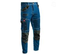 CAT I Stretch Denim Work Jeans Men's Slim Fit Workwear Trousers Blue UK STOCK
