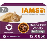 Cat Iams Senior Land & Sea Collection in Gravy Wet Food by Iams 8 x 85g