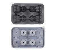 Cat Ice Cube, Silicone Craft Ice, 3D Cute Cat Shape Cubes, 4 Cavities Reusable Maker Tray Fun Cocktail Chilling Mold for Drinks Whiskey Soda Juice Party Kitchen Bar Use 4.69x2.2x7.28 inches