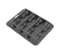 Cat Ice Cube Tray- 3D Cat Shape Jelly Mould, 8 Silicone Cute Cats Shaped Novelty Ice Cube Tray for Cocktail, Coffee, Whiskey, Juice, Party or Chocolate Candy Making or Gelatin Setting (Grey)
