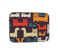 Cat Illustration Laptop Case 13 inch, Shockproof Protective Computer Sleeve Cover Water Resistant Laptop Bag Carrying Tablet Cover Briefcase Handbags Gifts for Men Women