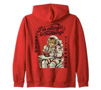 Cat I'm Allergic To Mornings Zip Hoodie