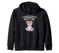 Cat I'm At A Age Where The Next Day My Body Whisper To Me Zip Hoodie