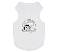 'Cat In a Cozy Igloo Bed' Pet Dog/Cat T-Shirt (PT00123025)