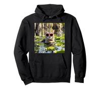 Cat In A Swamp Pullover Hoodie