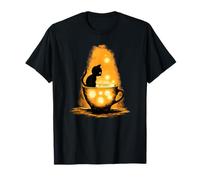 Cat in a Teacup of Light Surreal Vintage Dreamcore Art T-Shirt