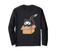 Cat in Box Ninja Long Sleeve T-Shirt