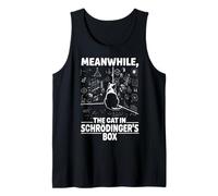 Cat In Box Quantum Physic Physicist Schrodinger's Cat Tank Top