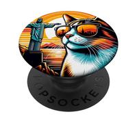 Cat In Brazil At Christ The Redeemer PopSockets Adhesive PopGrip