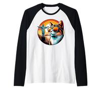 Cat in Brazil At Christ The Redeemer Raglan Baseball Tee