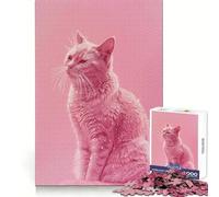 Cat In Glitter And Diamond 1000 Piece Jigsaw Puzzles for Adults Teenagers Think Training Easy Relaxation Defined Edges Thoughtful Xmas (38x52cm)