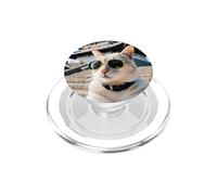 Cat In Japan At The Himeji Castle PopSockets PopGrip for MagSafe