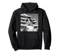 Cat In Japan At The Himeji Castle Pullover Hoodie
