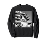 Cat In Japan At The Himeji Castle Sweatshirt